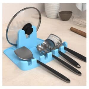Silicone Kitchen Utensil & Lid Rest Organizer