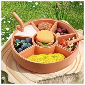 Silicone Multi-Compartment Kids Serving Tray