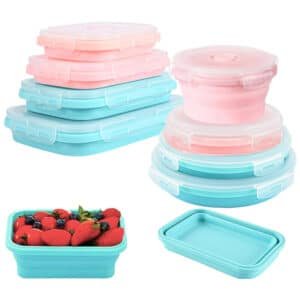 Collapsible Silicone Food Storage Containers