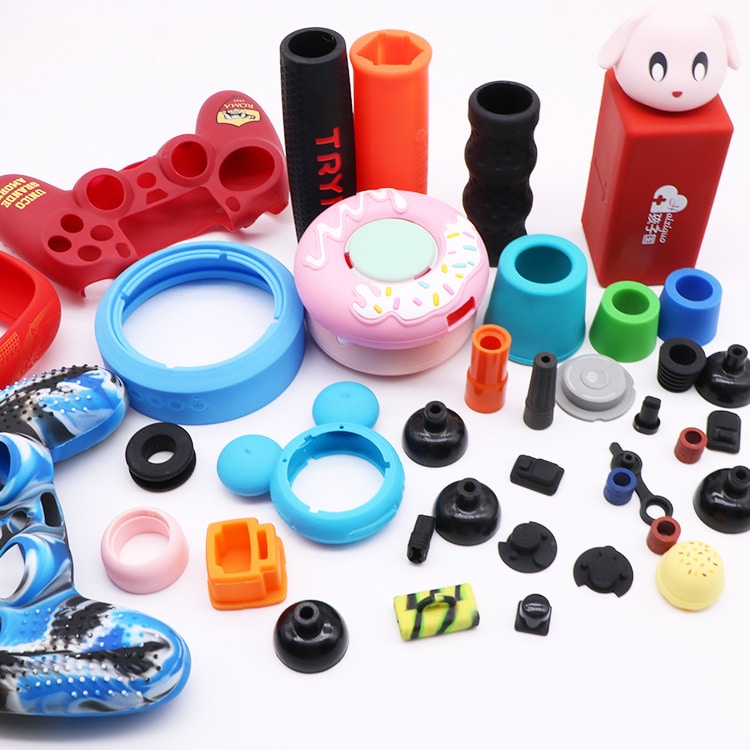 Assorted custom silicone products for OEM manufacturing with batch traceability control
