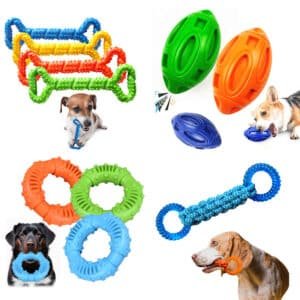 Silicone Dog Chew Ring Toy