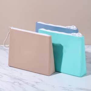 Triangle-Shaped Silicone Cosmetic Bag