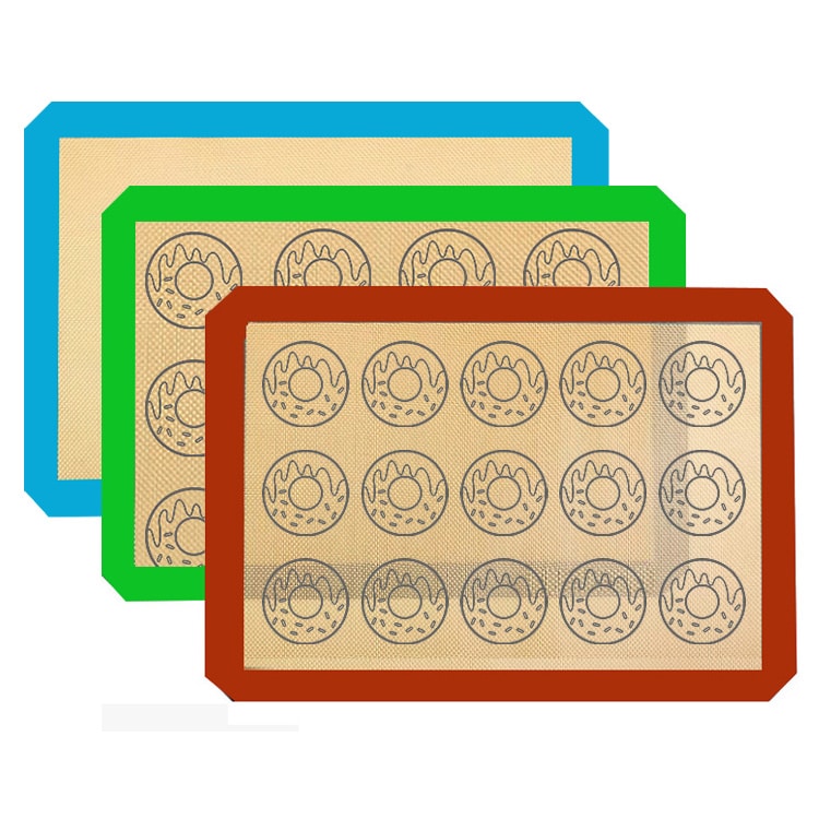 Custom silicone baking mats for commercial kitchens with heat-resistant non-stick surfaces