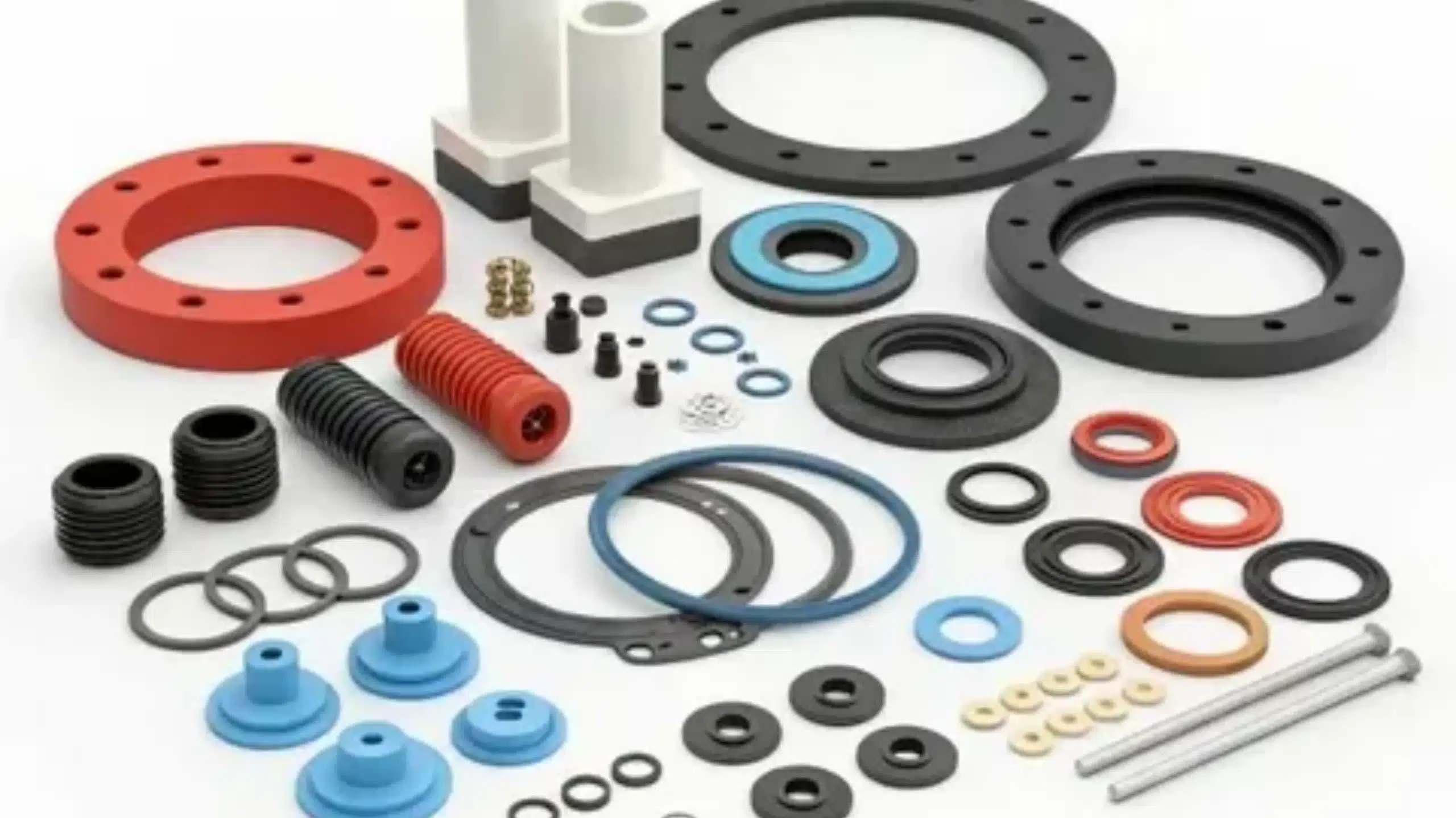 Custom silicone gaskets seals and O-rings for industrial sealing applications