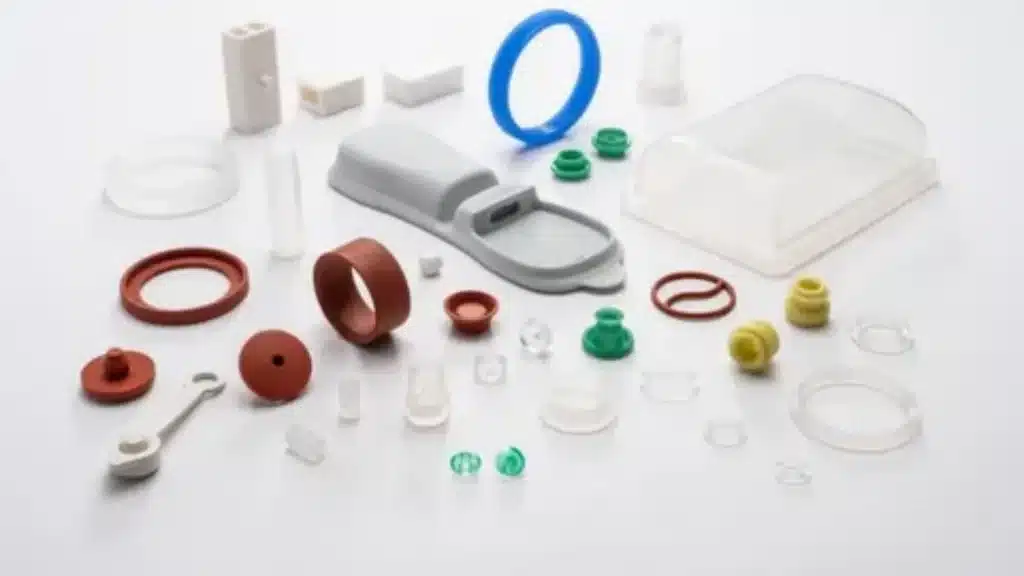 Custom silicone parts made with controlled compression molding process parameters