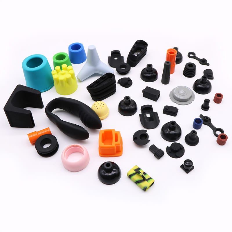 Custom silicone parts made by compression molding and injection molding