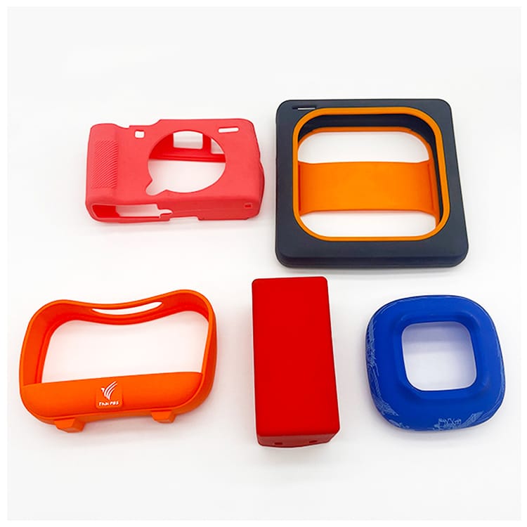Custom silicone protective covers showing dimensional inspection and color consistency control