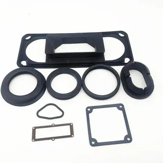 Silicone gaskets and seals designed for compression molded parts