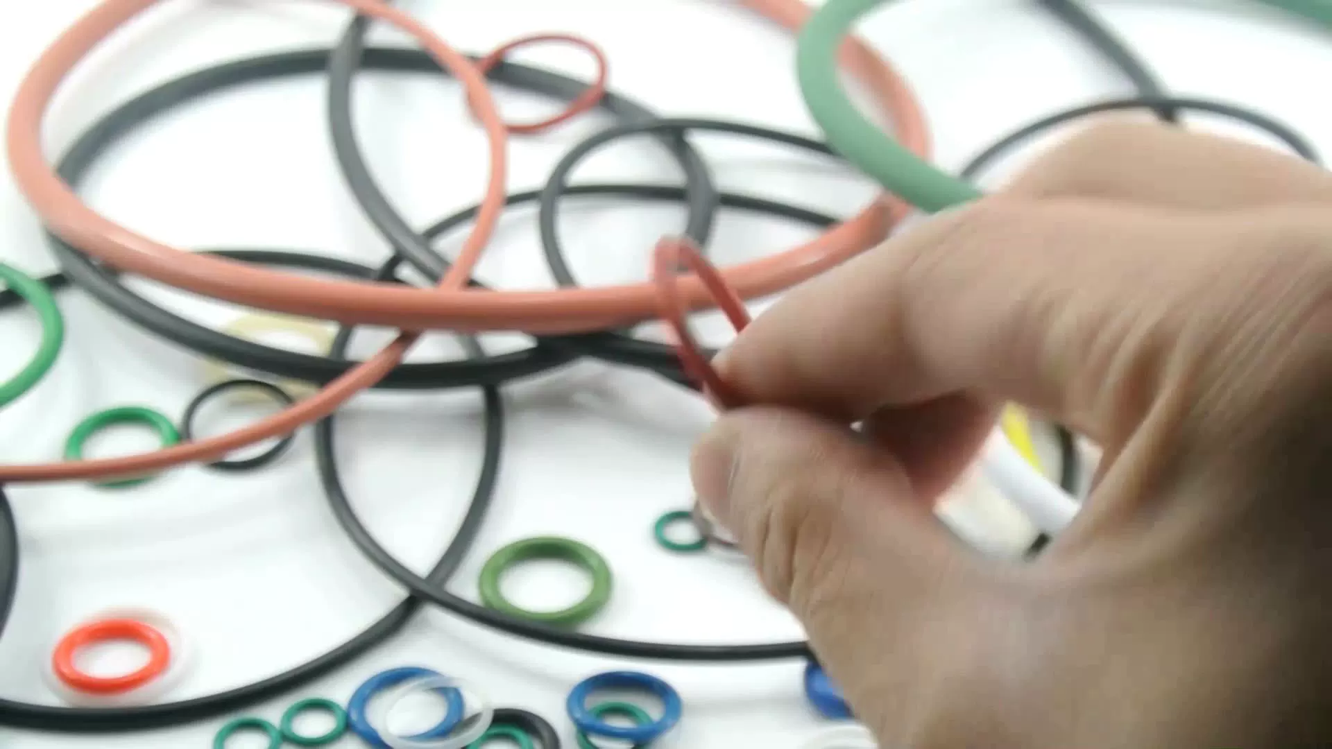Silicone O-rings and seals inspected for material failure and compression performance