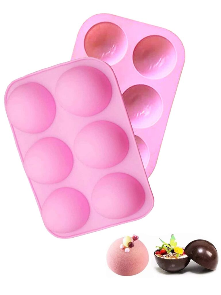 Food grade silicone half sphere chocolate mold for truffles mousse cakes and dessert production