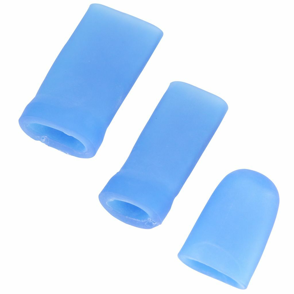 Soft blue silicone protective sleeves for custom grip and cover applications