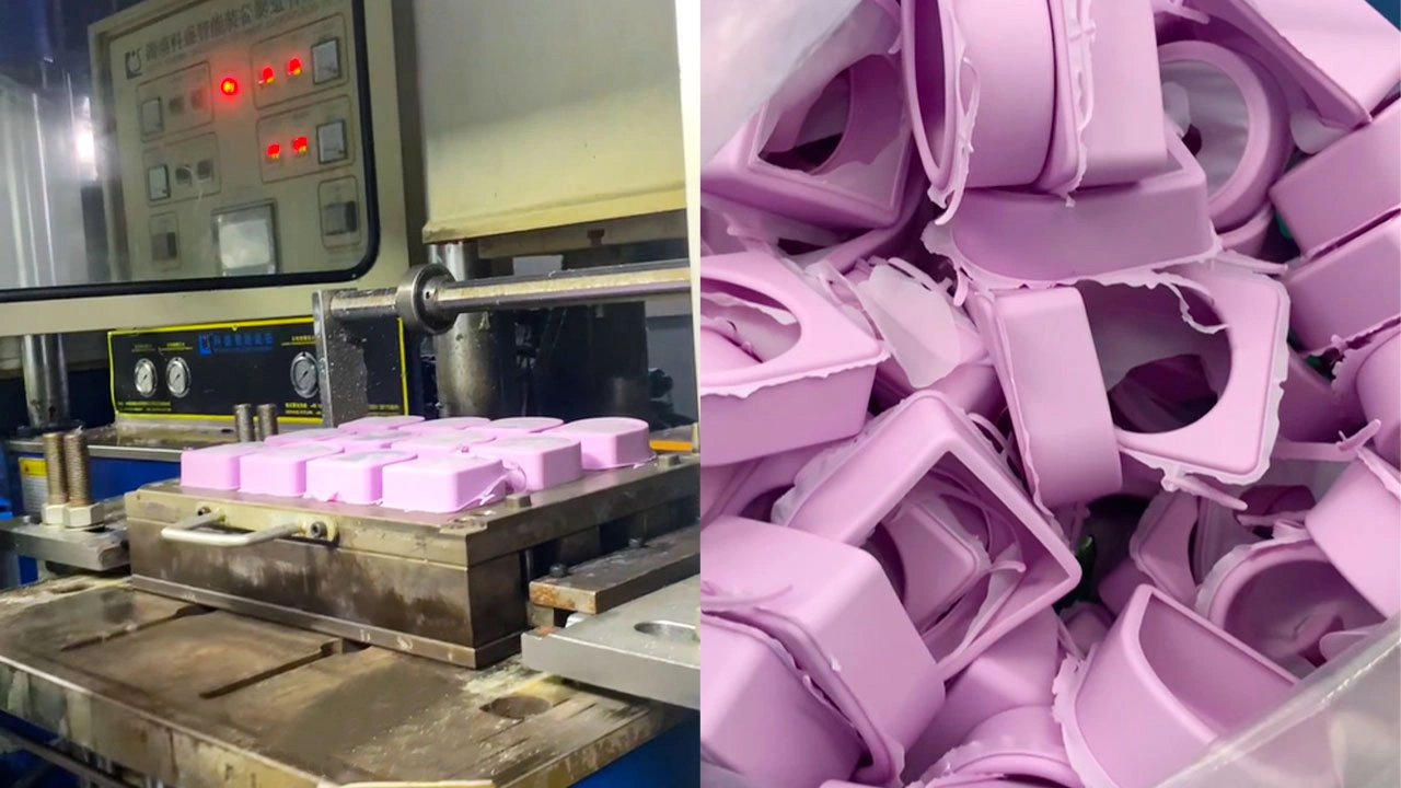 Co-injection silicone molding process for custom molded silicone sleeves and multi-color protective covers