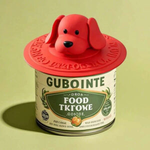 Custom Dog Shape Silicone Can Cover Lid