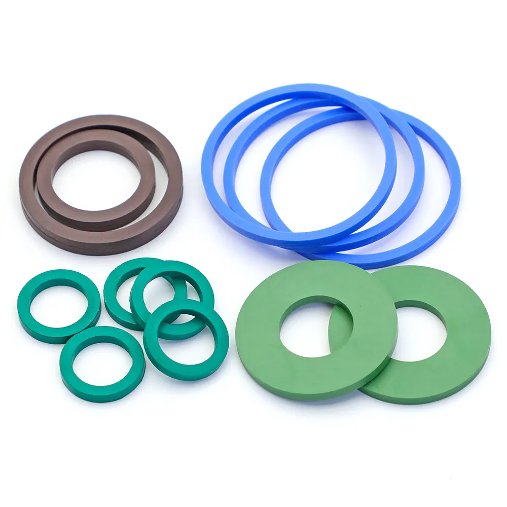 Assorted custom silicone O-rings and gaskets in multiple colors, perfect for industrial sealing and OEM applications