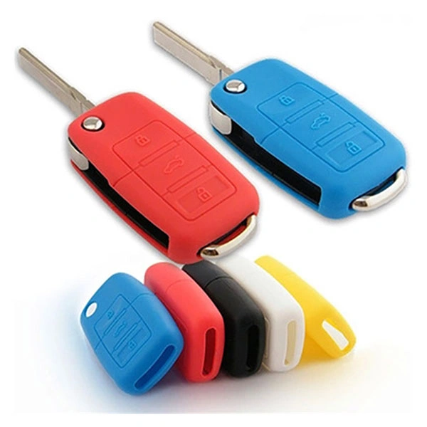 Custom silicone car key covers and protective sleeves for automotive key fobs