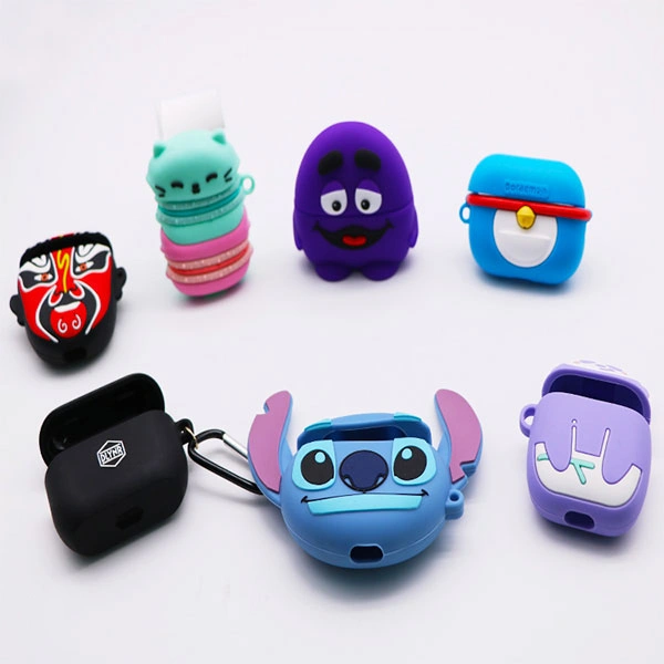 Custom silicone earphone cases and protective covers for wireless earbuds