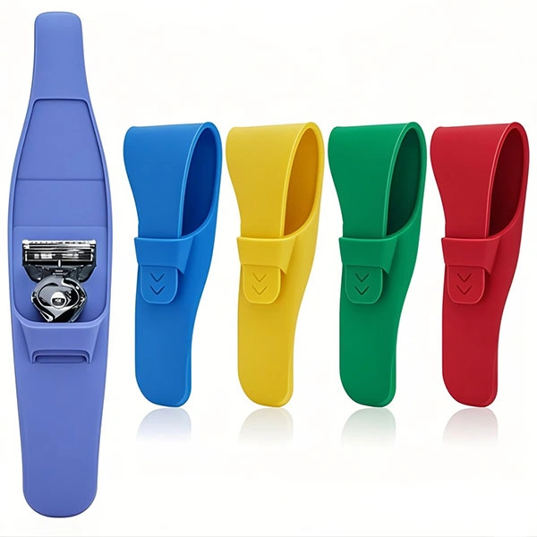 Custom silicone razor covers and protective sleeves for personal care products