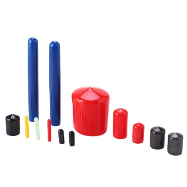 Custom silicone wire protective caps and insulated end covers for cables and connectors