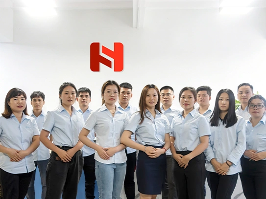 Team members and silicone components ready for custom OEM project consultation and quotation