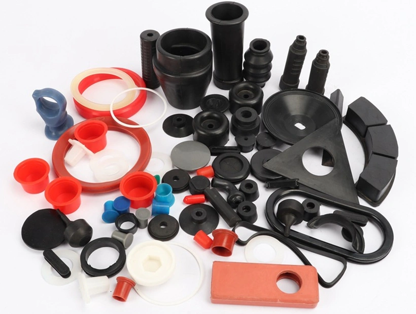 Custom silicone and rubber parts manufactured by HT Silicone using compression molding and precision techniques