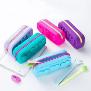 Custom Heart-Shape Silicone Pencil Case