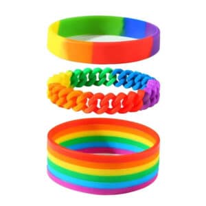 Custom Rainbow Silicone Wristbands