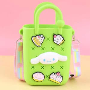 Custom Silicone Shoulder Bag with Cute Charms
