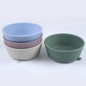 Simple Anti Slip Silicone Feeding Bowl