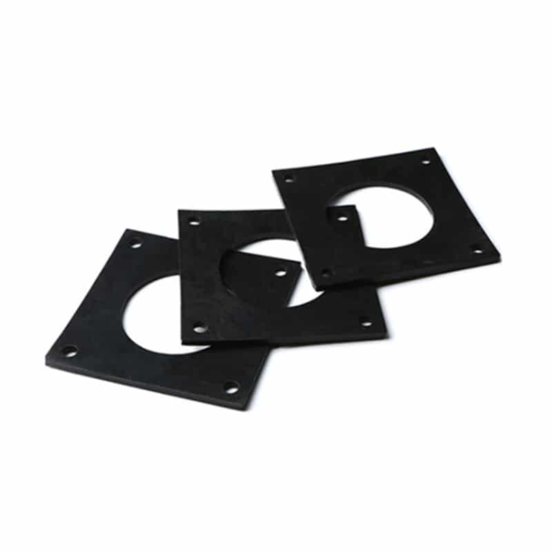 Black silicone gasket plates manufactured with solid silicone rubber compression molding