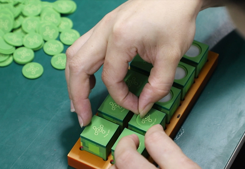 Surface finishing and logo printing process for custom silicone sleeves and protective covers