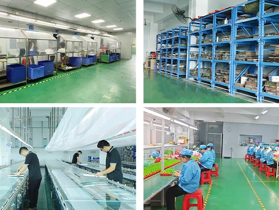 HT Silicone production workshop and warehouse showing in-house custom silicone manufacturing capabilities in China
