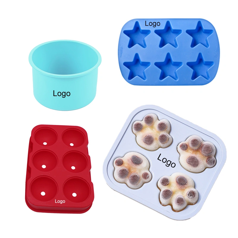 Silicone molds with custom logo branding for OEM and private label products