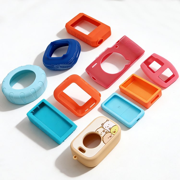 Custom silicone sleeves for electronics with soft-touch surface feel