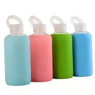 Colorful silicone bottle sleeves for reusable water bottle branding