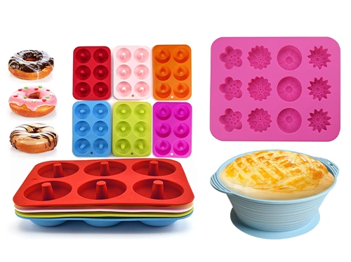 Food-grade silicone molds for baking cookies, cakes, and pastries