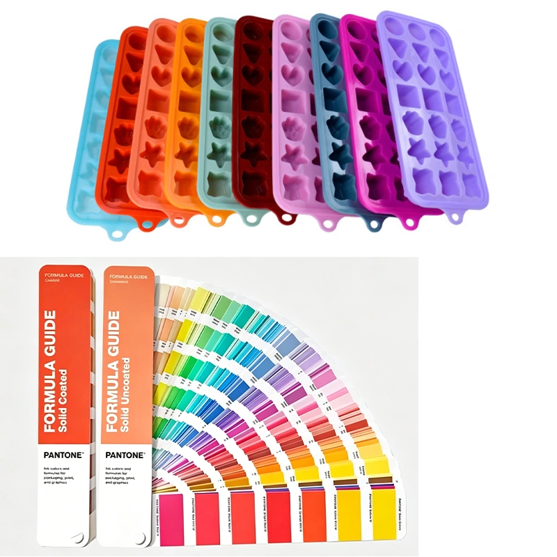 Multiple silicone color options with Pantone matching and material variations