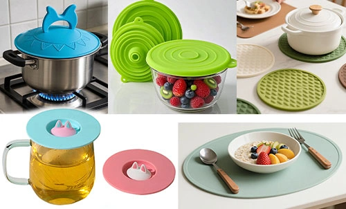 Food grade silicone lids, trivets, pot covers and kitchen accessories manufacturer
