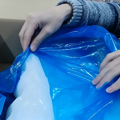 Inspection of silicone raw materials before production to ensure quality and safety