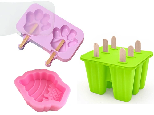 Food-grade silicone molds for popsicles and ice cream making