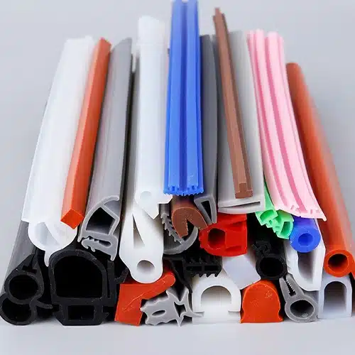 Custom extruded silicone rubber door strip seals and profile sealing solutions