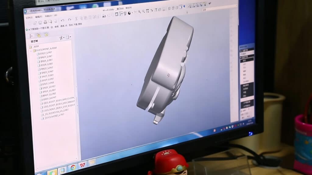 3D CAD design file for custom silicone compression molding quote preparation