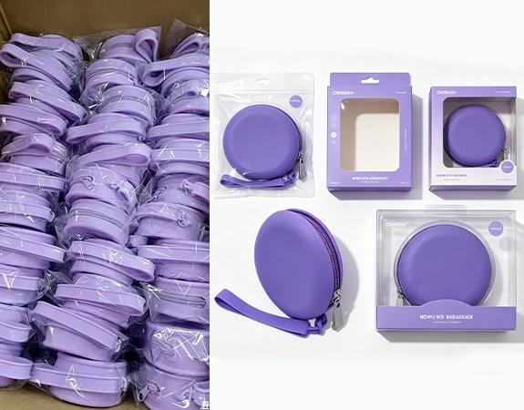 Custom packaging options for silicone bags including retail boxes hangtags and branded inserts