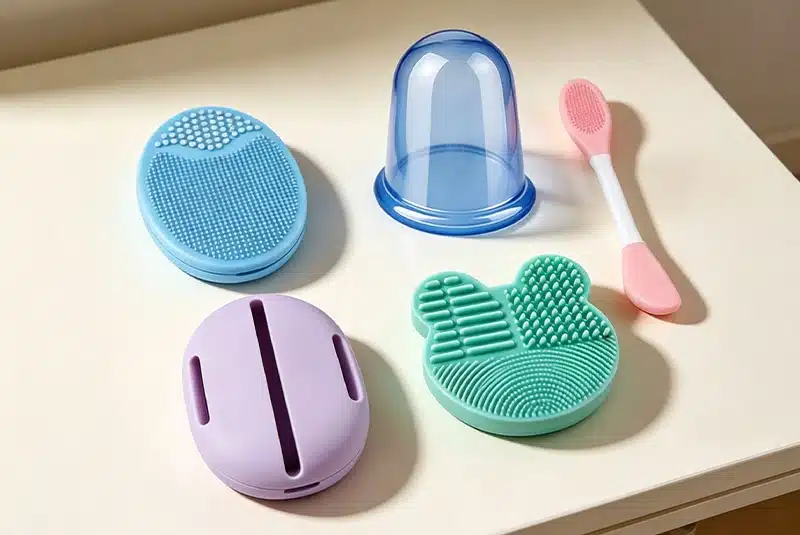 Custom silicone personal care and beauty products for daily use and promotional branding