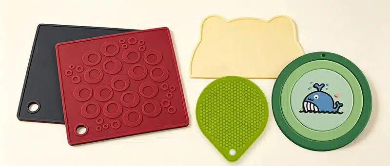Custom silicone table mats and placemats for home, kitchen, and dining use
