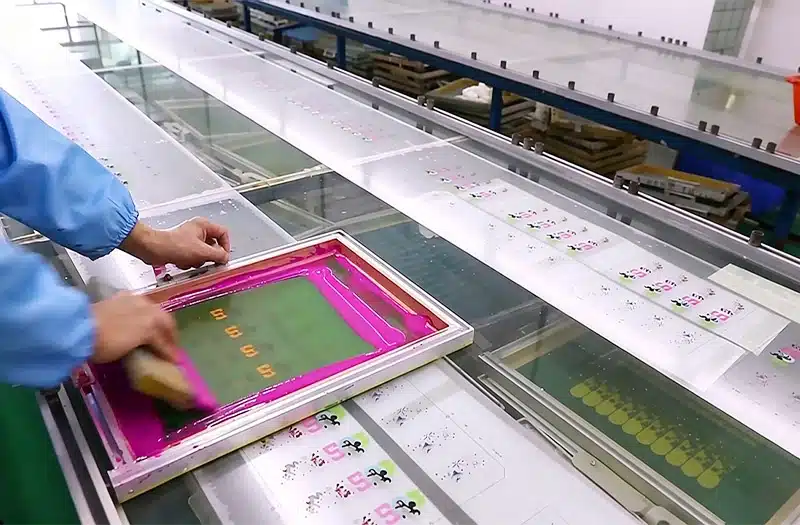 Artwork preparation and screen making process for silicone printing