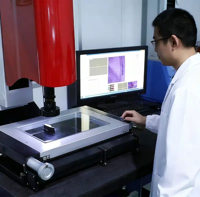 Quality control inspection of finished silicone products for defects and compliance