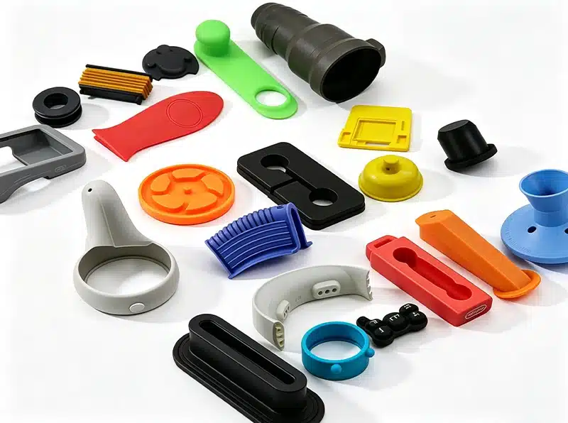 Custom molded silicone parts for consumer and industrial applications