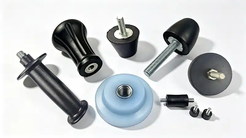 Overmolded silicone functional components for wearable devices