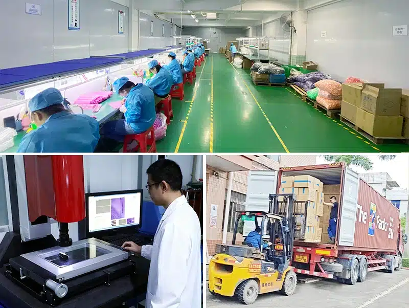 Quality inspection, assembly, and packaging process for custom silicone buttons before shipment