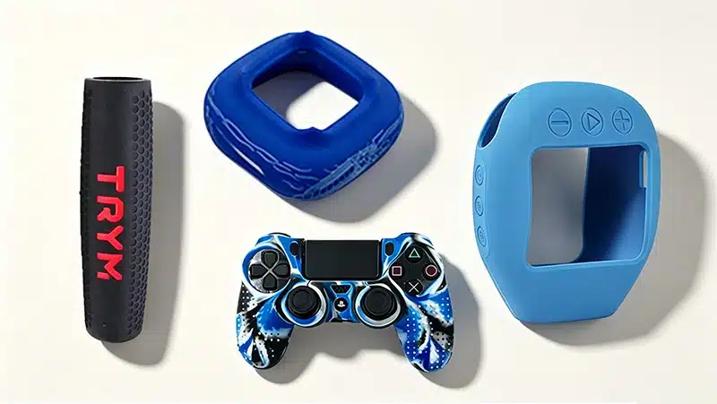 Custom silicone accessories and consumer product components
